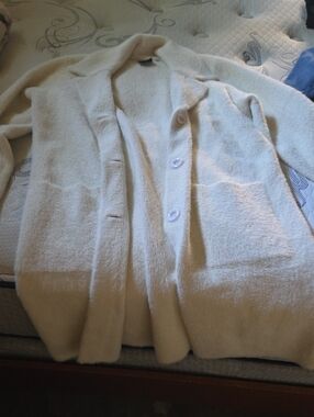 Cozy Cream Button Front Long Cardigan